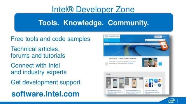 Intel Launches Intel Developer Zone Program
