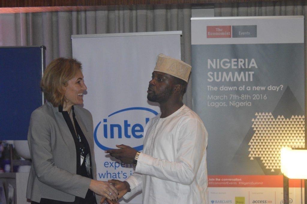 L-R: Regional Director, Middle East, Turkey and Africa, Intel Corporation, Cigdem Ertem, Co-founder RED Media, Adebola Williams, at the Economist Summit, Nigeria event which held yesterday at the Intercontinental Hotel, Victoria Island Lagos