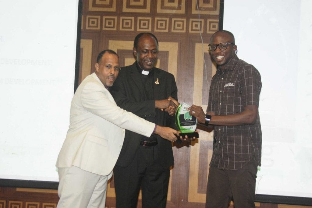 CFA Receiving the Award
