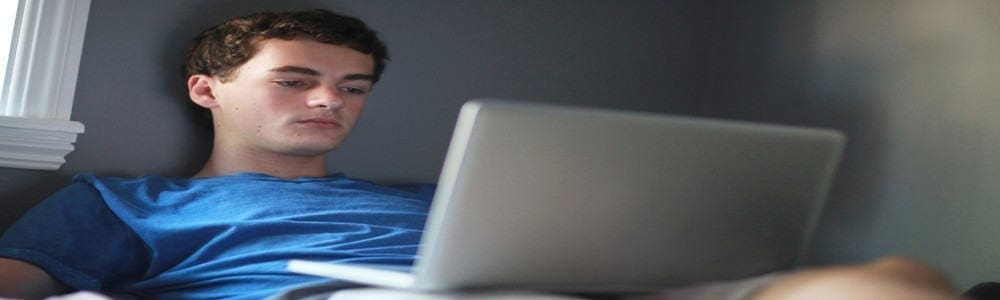 boy on laptop