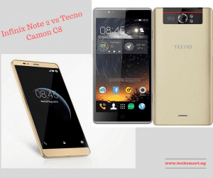 Tecno Camon C8 or Infinix X600 Note 2