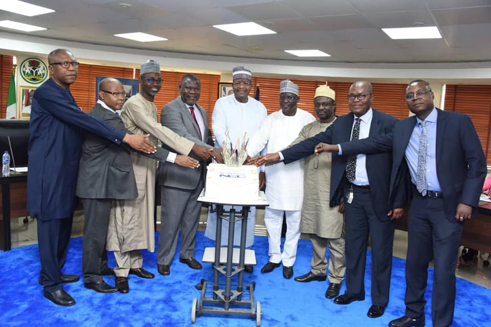 NCC holds Valedictory Sessions for the Retiring Staff of NCC Cutting the retirement cake