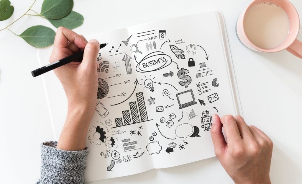 brainstorming business plan close up 908295 1