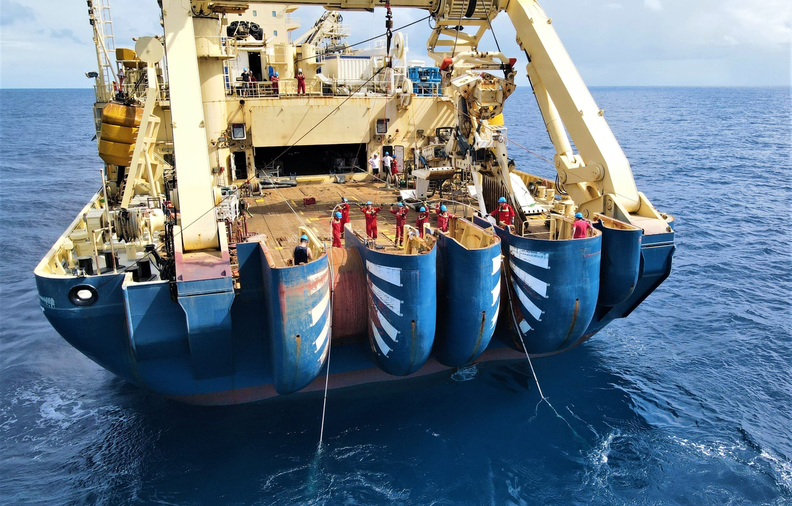 Ship laying the cable scaled