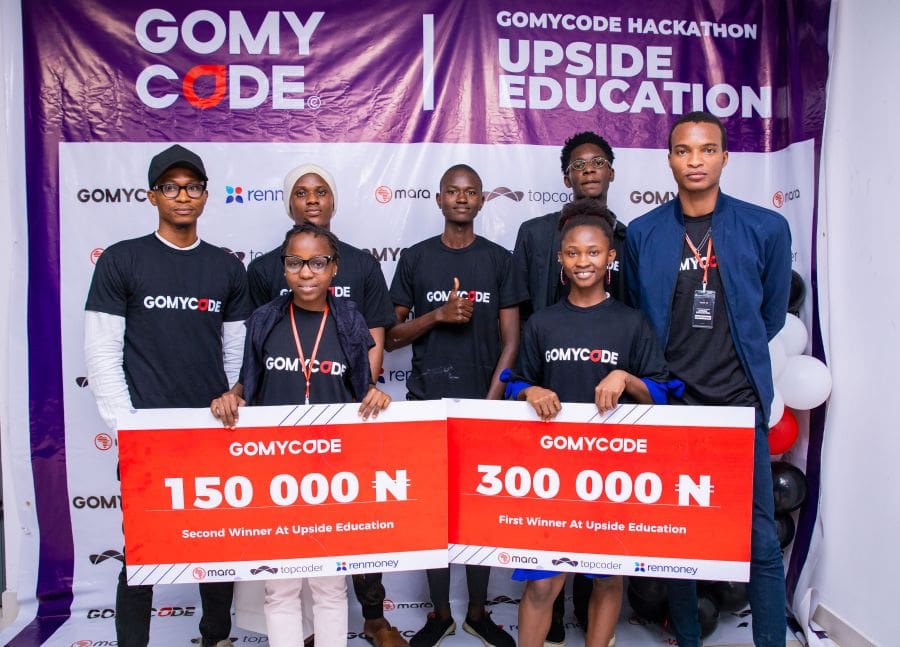 GOMYCODE Nigeria rewards Young Developers at the 'Upside Education' Hackathon gomycode2
