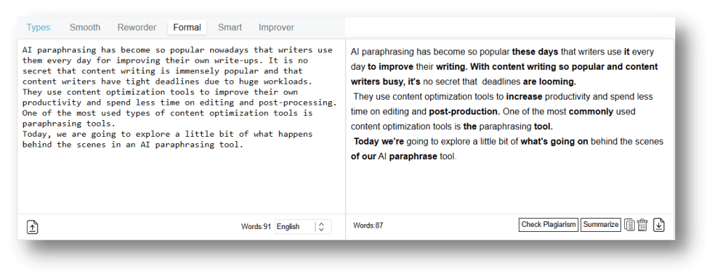 What Machine Learning Technologies works in AI Paraphrasing? ML6