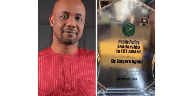 Bayero Agabi Receives Public Policy Leadership in ICT Award Bayero Agabi