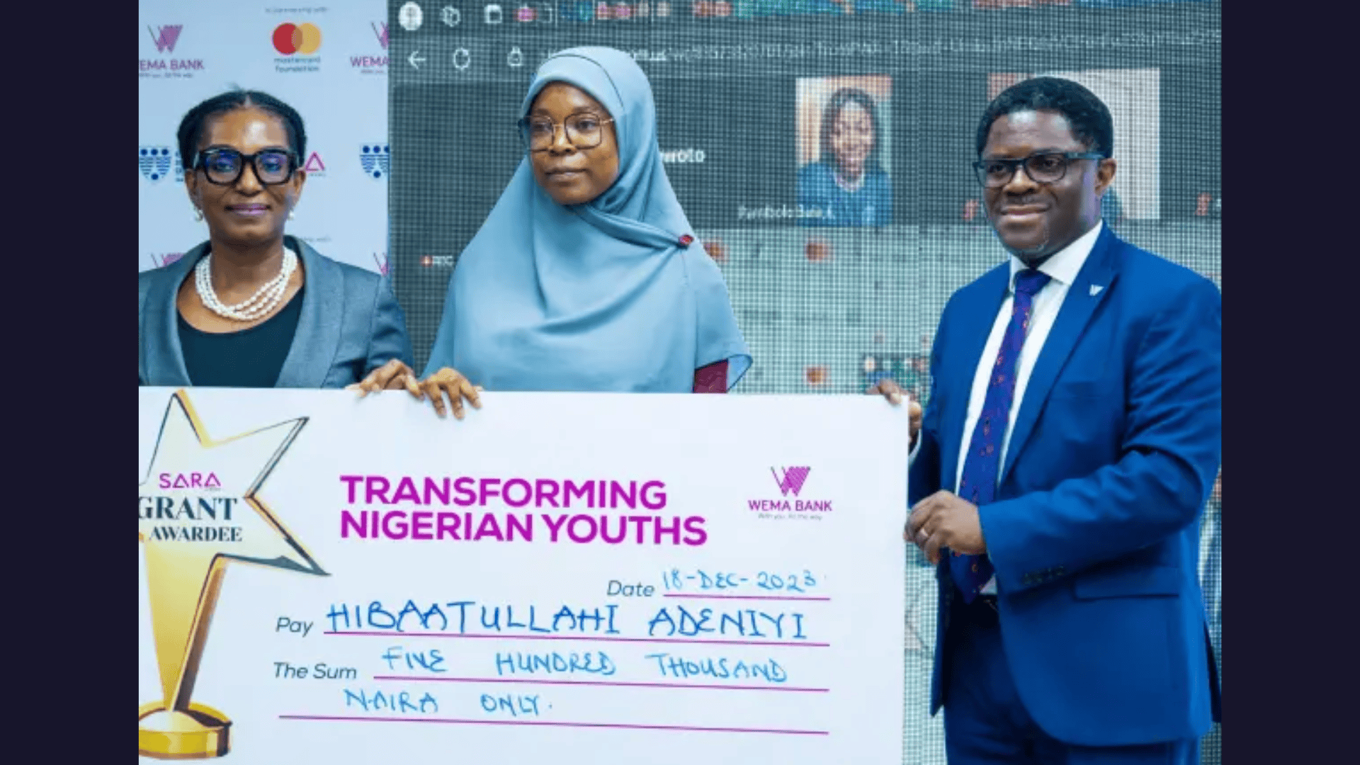SARA By WEMA: Apply For Transforming Nigerian Youth Cohort 3