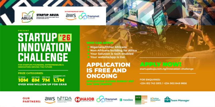 Startup Innovation Challenge 2026 (₦100M) Startup Innovation Challenge