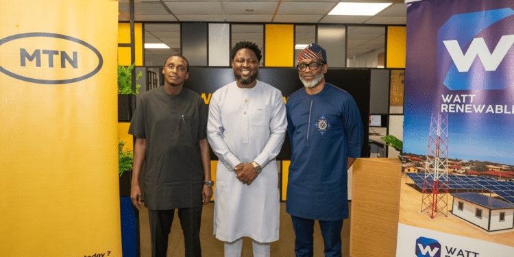 MTN Nigeria, First WATT Introduce Renewable Power Initiative for Operations and EV Charging First WATT