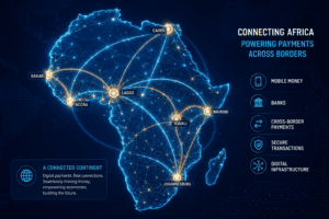 Map of Africa with Digital Payment Connections